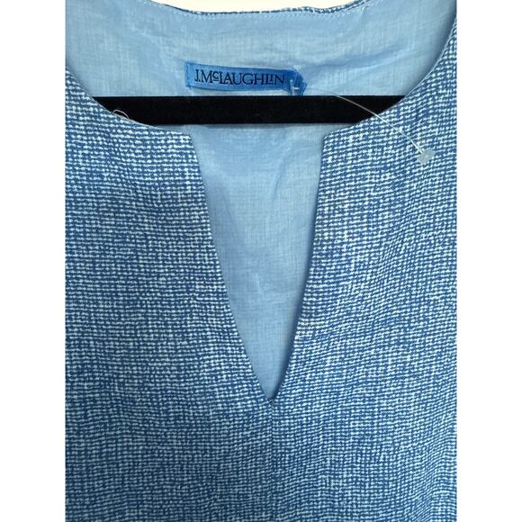 NWOT J. McLaughlin Rue Linen Dress in Blue, S - Picture 4 of 7